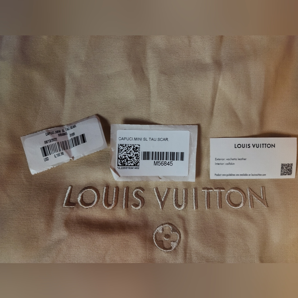 LV  Capucine Mini Taurillion Scarlett  BRAND NEW NEVER BEEN USED NWT - Picture 9 of 12